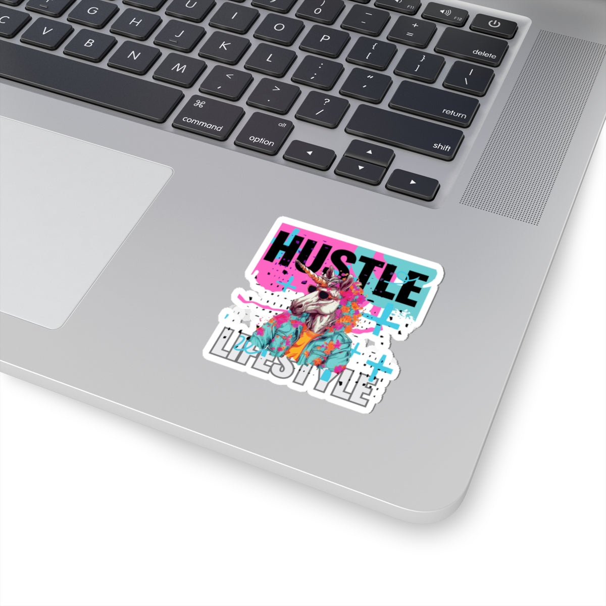 Cool Unicorn Hustle Lifestyle Kiss-Cut Stickers for Motivation and Inspiration
