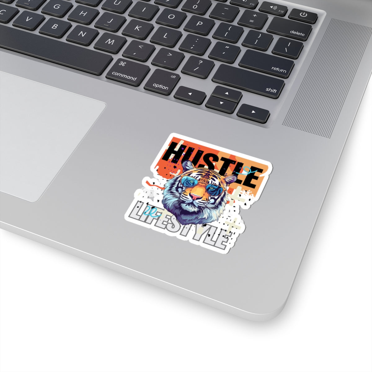Hustle Lifestyle Tiger Kiss-Cut Stickers | Motivational Decor for Hustlers